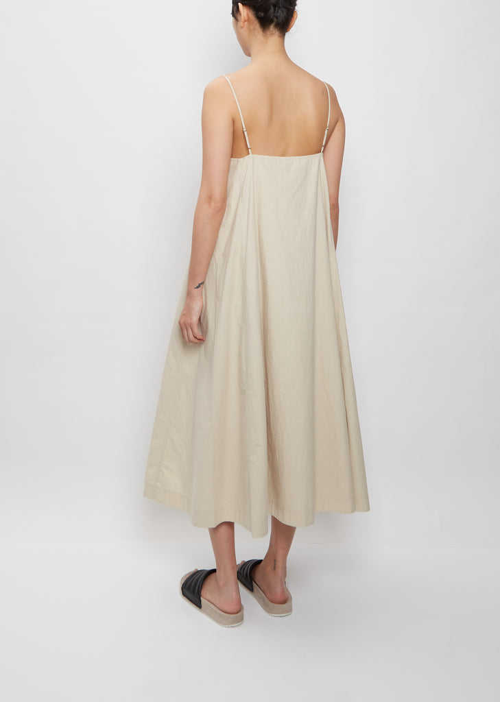 Relaxed Strappy Dress — White