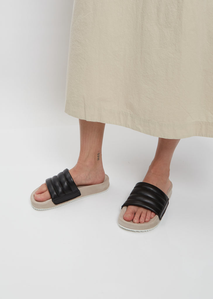 Pause Puff Sandal — Black