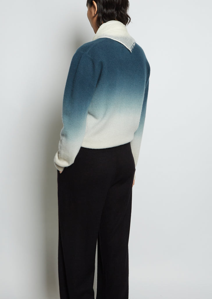 Woven Cashmere Scarf — Silver Green