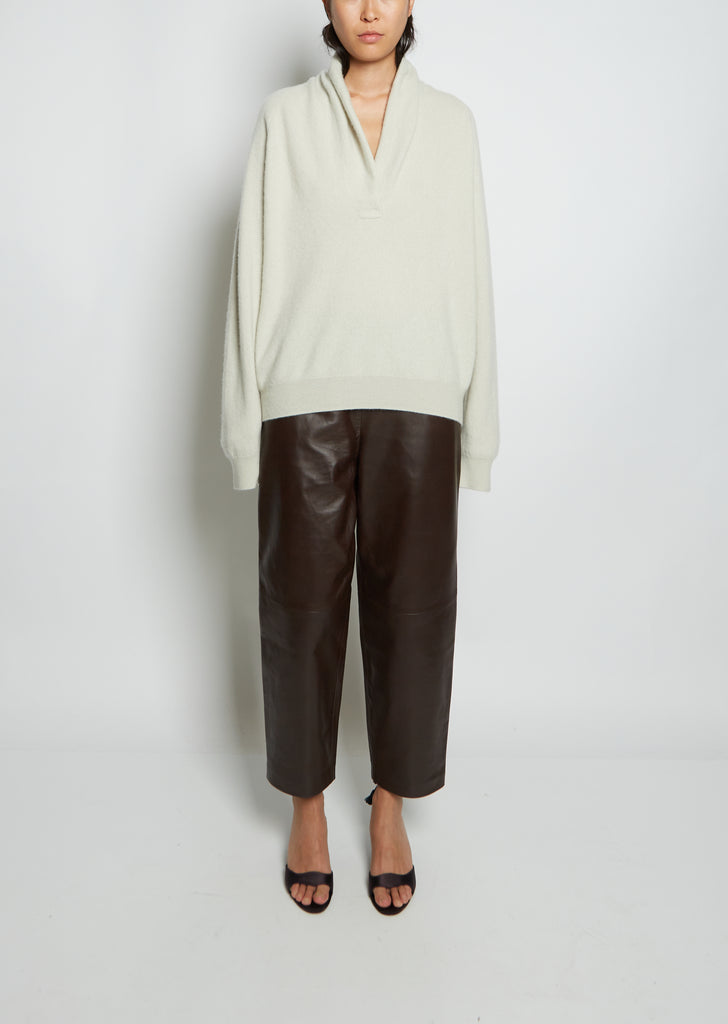 Hamza Cashmere Sweater — Silver Green