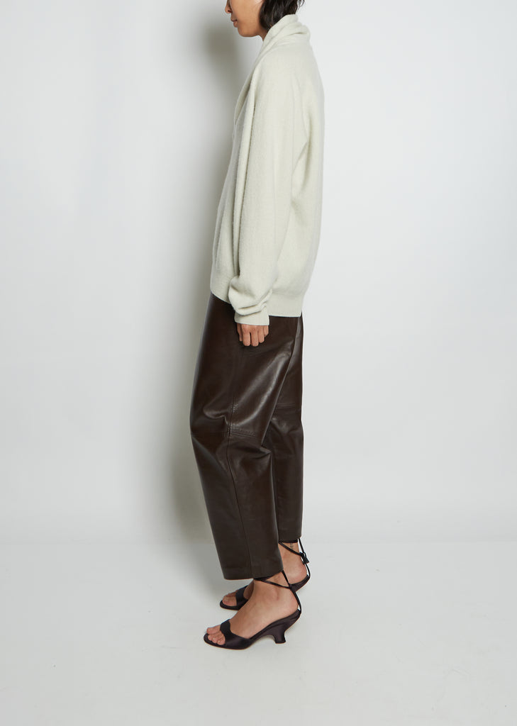Hamza Cashmere Sweater — Silver Green