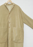Velvet Loose Coat — Beige