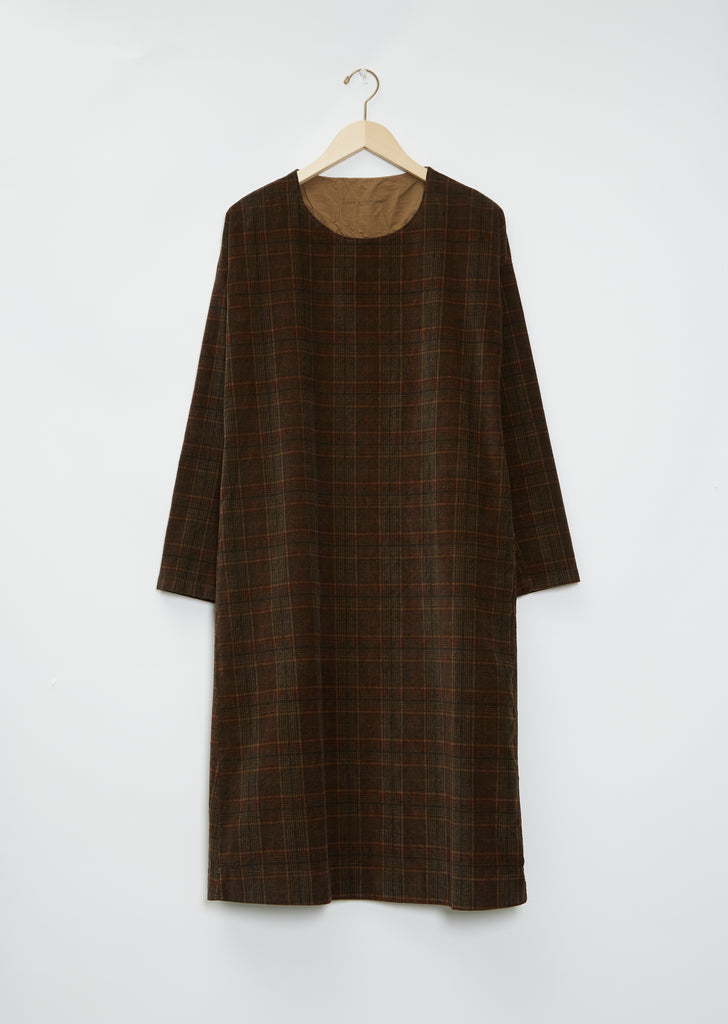 Tartan Cotton Velvet Dress