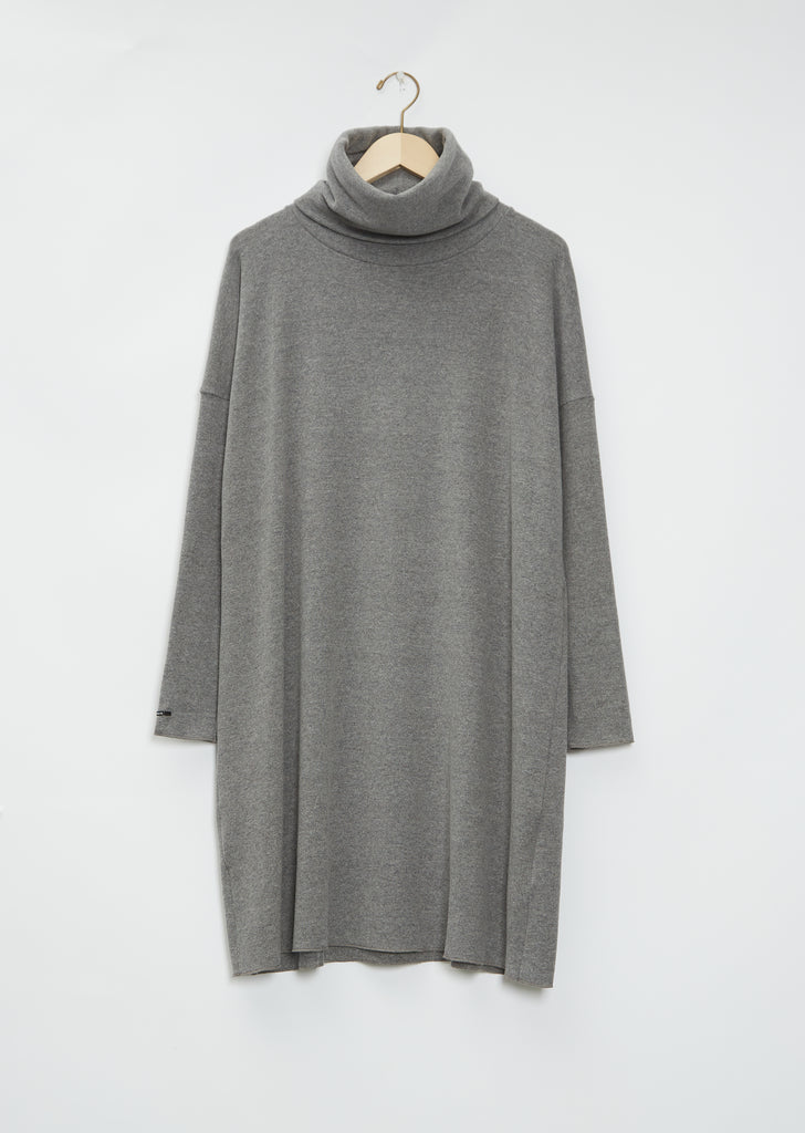 Oversized Turtleneck Cotton Acrylic Dress JP