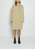 Velvet Collar Dress — Beige