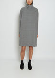 Oversized Turtleneck Cotton Acrylic Dress JP
