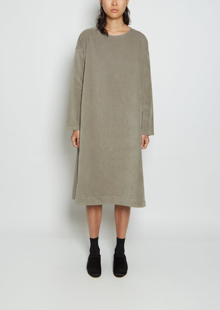 Velvet Dress — Gray