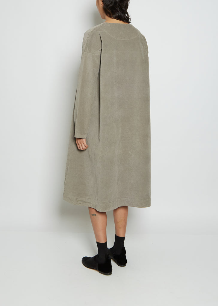 Velvet Dress — Gray