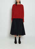 Boat-Neck Pullover WS Cashmere Sweater