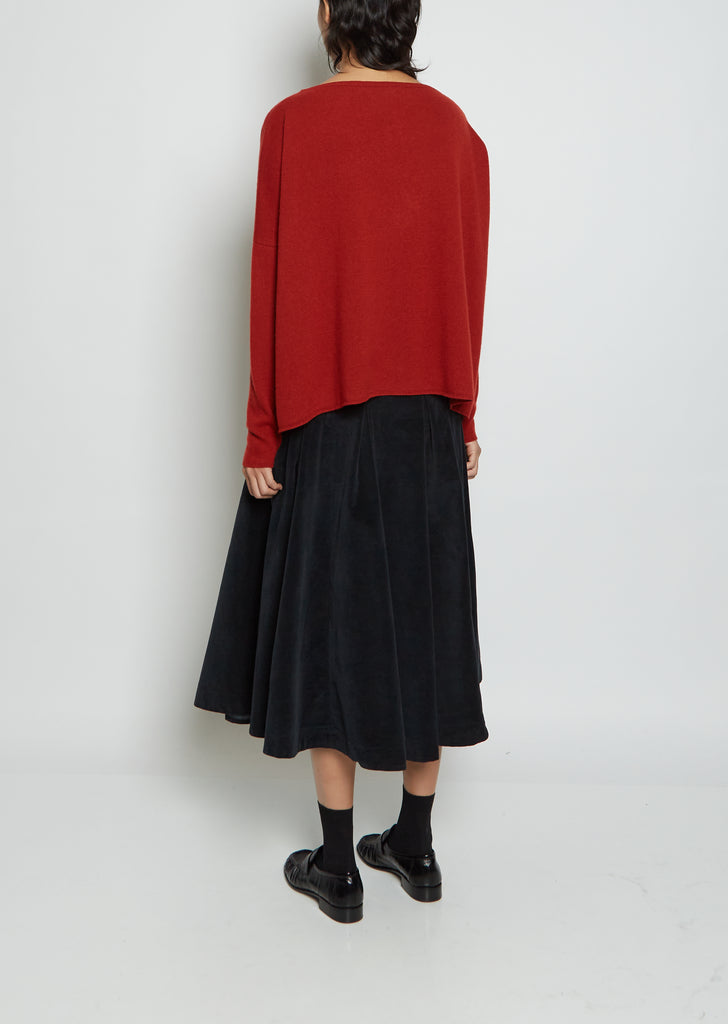 Boat-Neck Pullover WS Cashmere Sweater