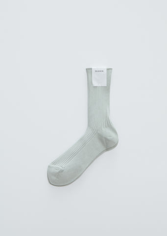 Giza High Gauge Socks — Pale Green