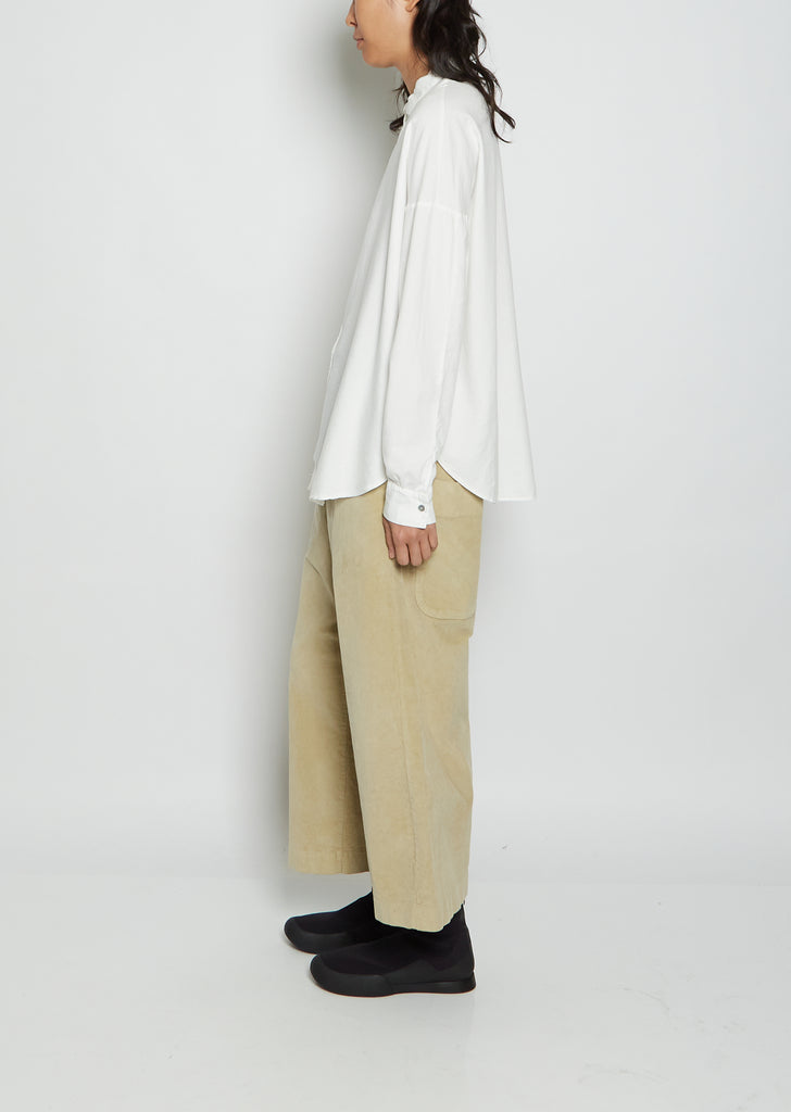 Short Collar Cotton Shirt TVC — Milk