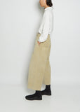 Velvet W&S Trousers — Beige