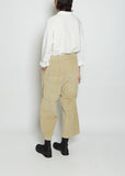 Velvet W&S Trousers — Beige