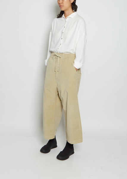 Velvet W&S Trousers — Beige – La Garçonne
