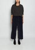 Velvet W&S Trousers — Navy