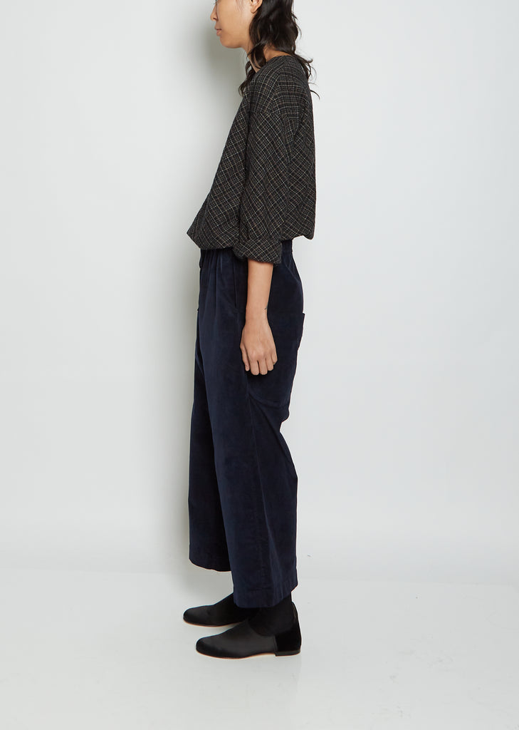 Velvet W&S Trousers — Navy
