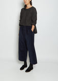 Velvet W&S Trousers — Navy
