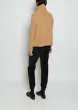 Short Cotton Turtleneck — Cookie