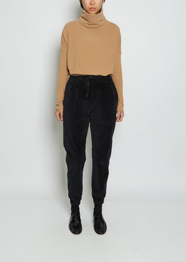 Velvet Basic Trousers Elastic