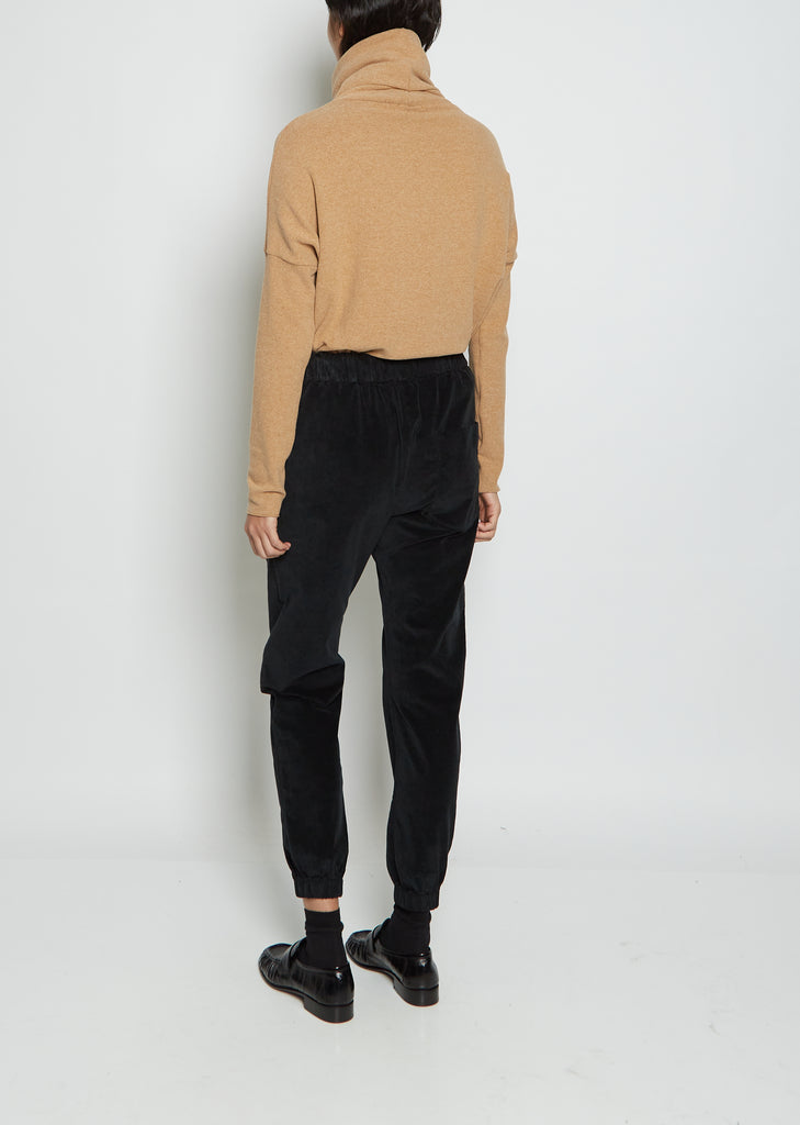 Velvet Basic Trousers Elastic