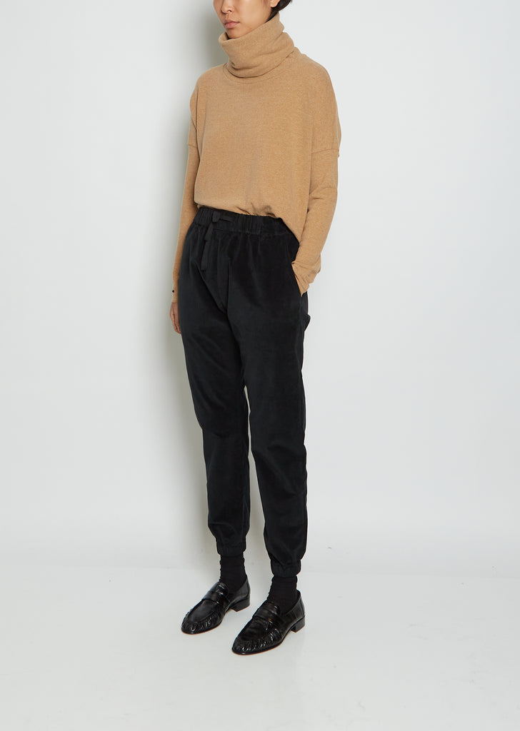 Velvet Basic Trousers Elastic