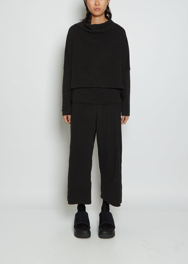 Easy Cotton Trouser JP — Almost Black
