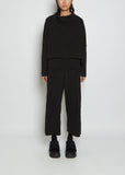 Easy Cotton Trouser JP — Almost Black