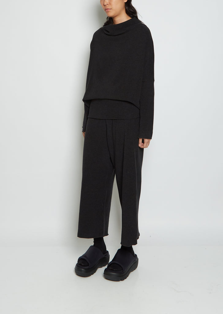 Easy Cotton Trouser JP — Almost Black