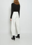 Barrel Leg High-Rise Denim