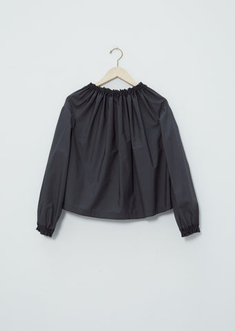 Cotton Gathered Neck Blouse