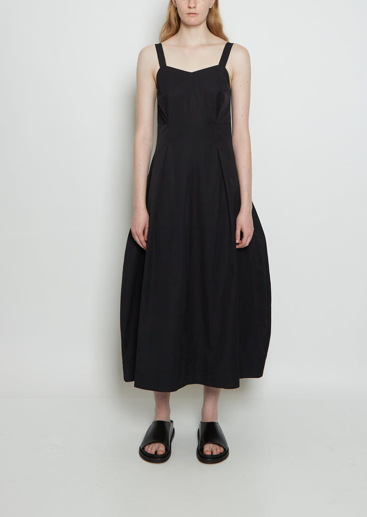 Meno Strappy Cotton Seamed Dress