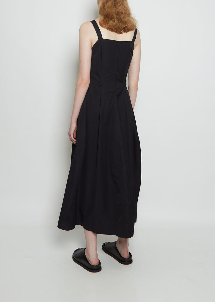 Meno Strappy Cotton Seamed Dress