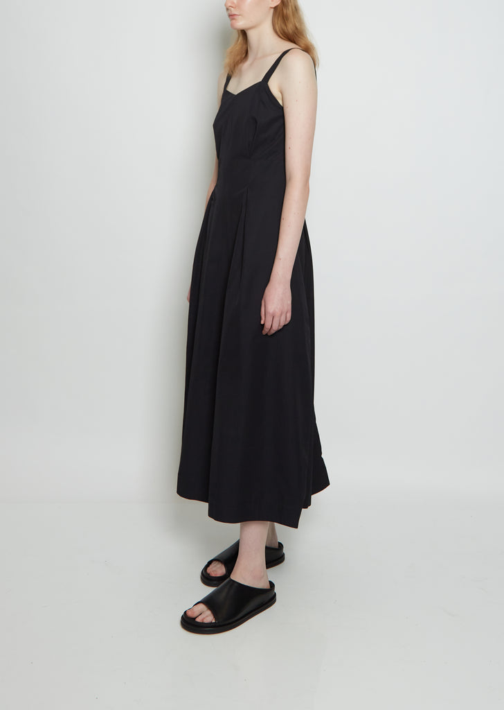 Meno Strappy Cotton Seamed Dress