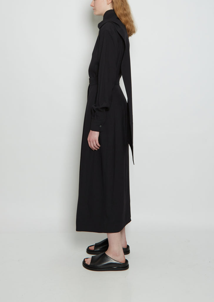 Bardi Double Pleat Viscose Wool Skirt