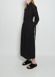 Bardi Double Pleat Viscose Wool Skirt
