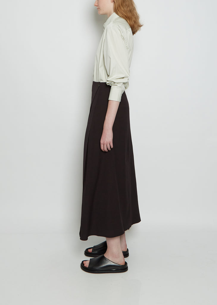 Kudo Tropical Wool Wrap Skirt