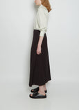 Kudo Tropical Wool Wrap Skirt