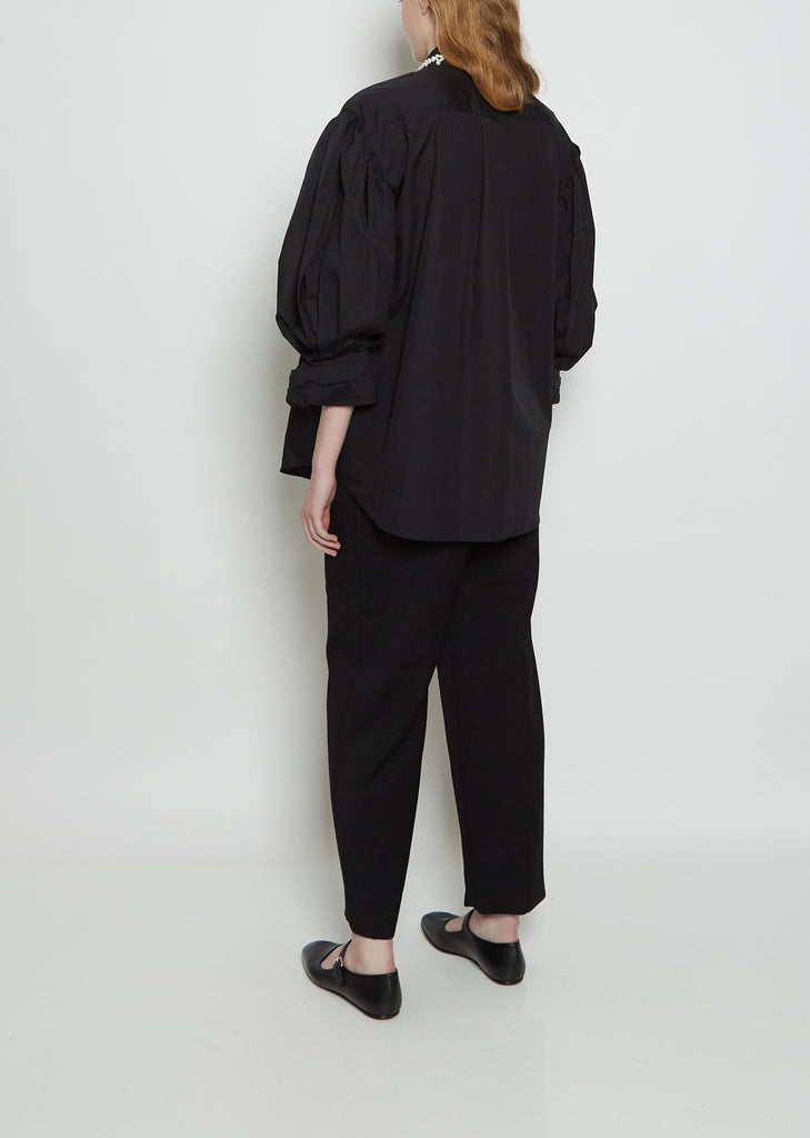 Bead Masculine Rolled Sleeve Cotton Shirt