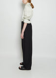 Nika Pleat Curved Wool Pant