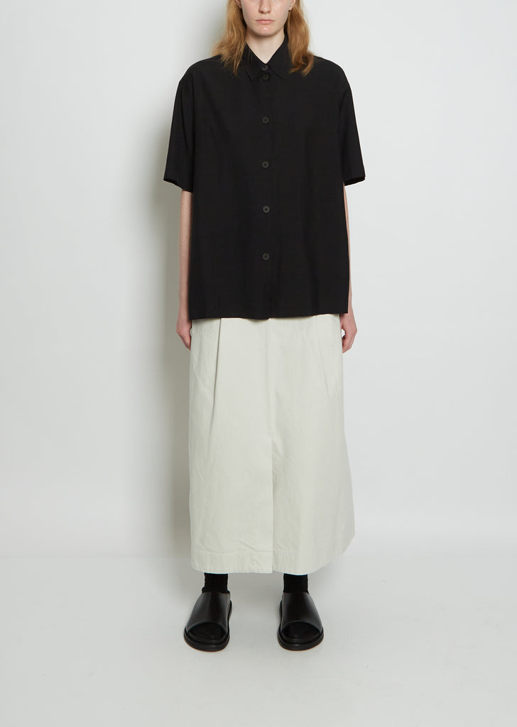 Piero Short Sleeve Viscose Linen Shirt