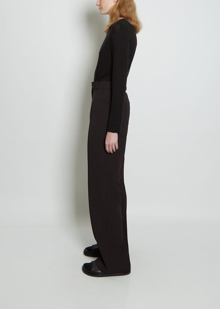 Corbu Slim Straight Tropical Wool Pant