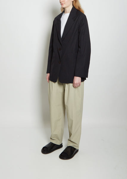 【名作/英国製】STUDIO NICHOLSON CONDE ジャケット 黒 S Conde Soft Tailoring Nylon Jacket – La Garçonne