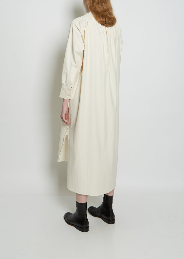 Shelter Organic Cotton Shirt Dress — Natural