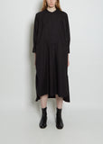 Shelter Organic Cotton Shirt Dress — Off-Black