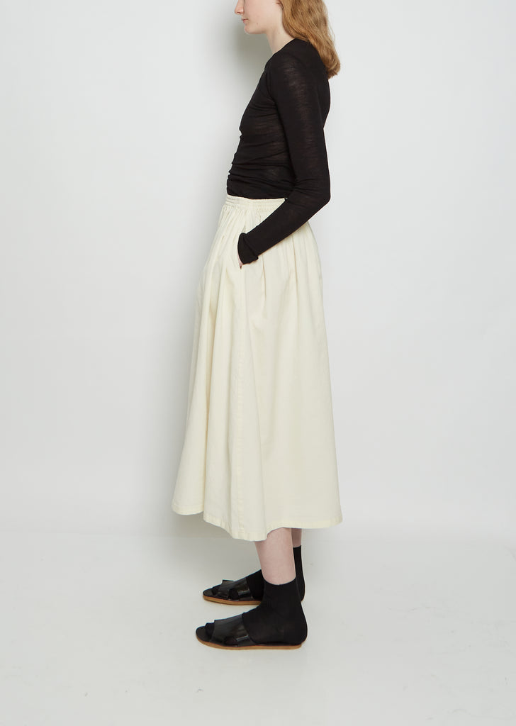 Wool Skye Skirt — Natural