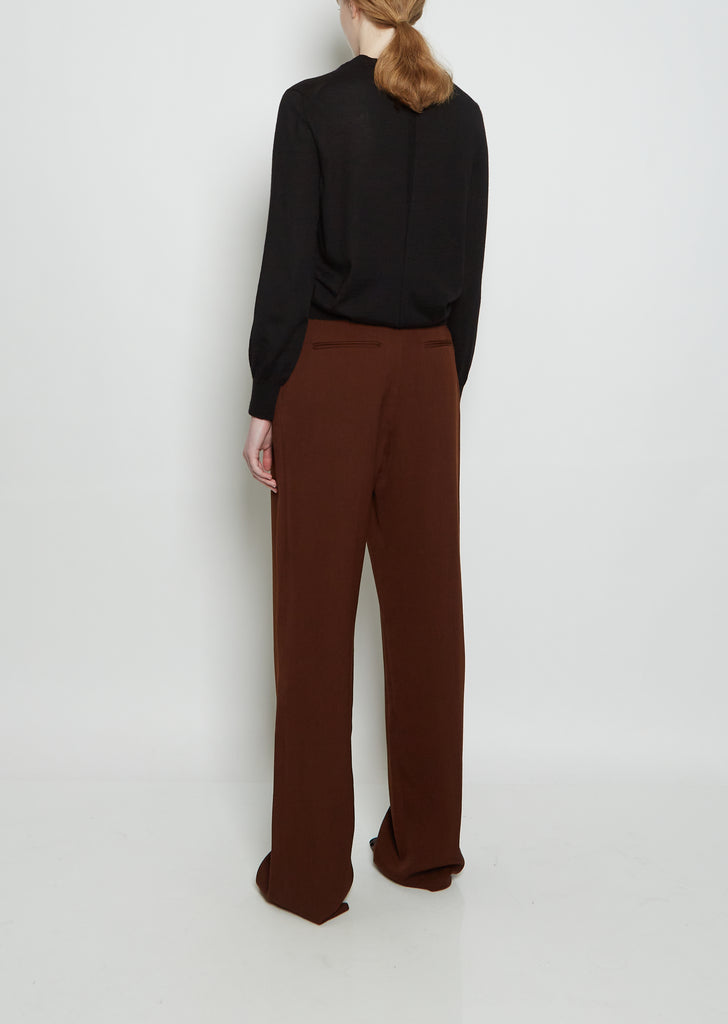 Randa Ribbed Wool & Cotton Pant