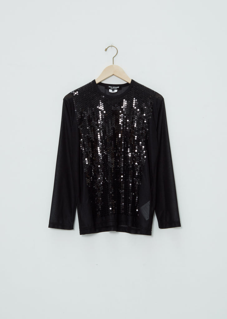 Sequins T-Shirt — Black
