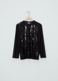 Sequins T-Shirt — Black