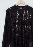 Sequins T-Shirt — Black